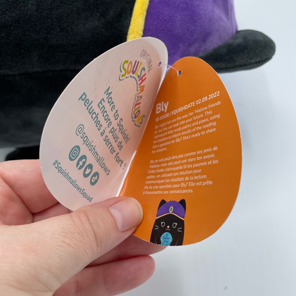 Original Squishmallows Halloween Bly the Cat Fortune Teller Plush 10” Kellytoy - Picture 8 of 13